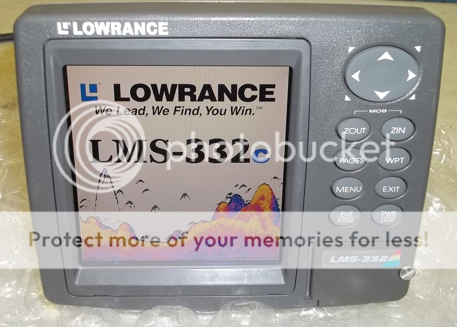 LOWRANCE LMS332C FISHFINDER GPS RECEIVER eBay