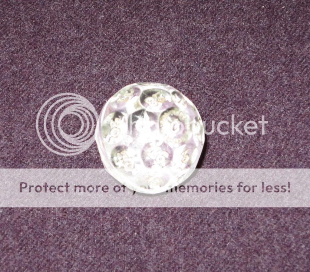 Antique Crystal Ball 32 Sided Dice Fortune Telling Czechoslovakia Magic