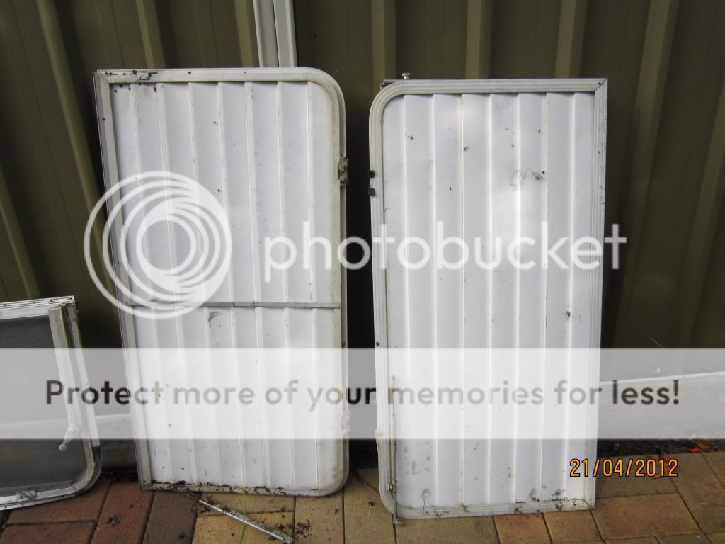 Aluminium Windows with Stone Guards Vintage Caravans