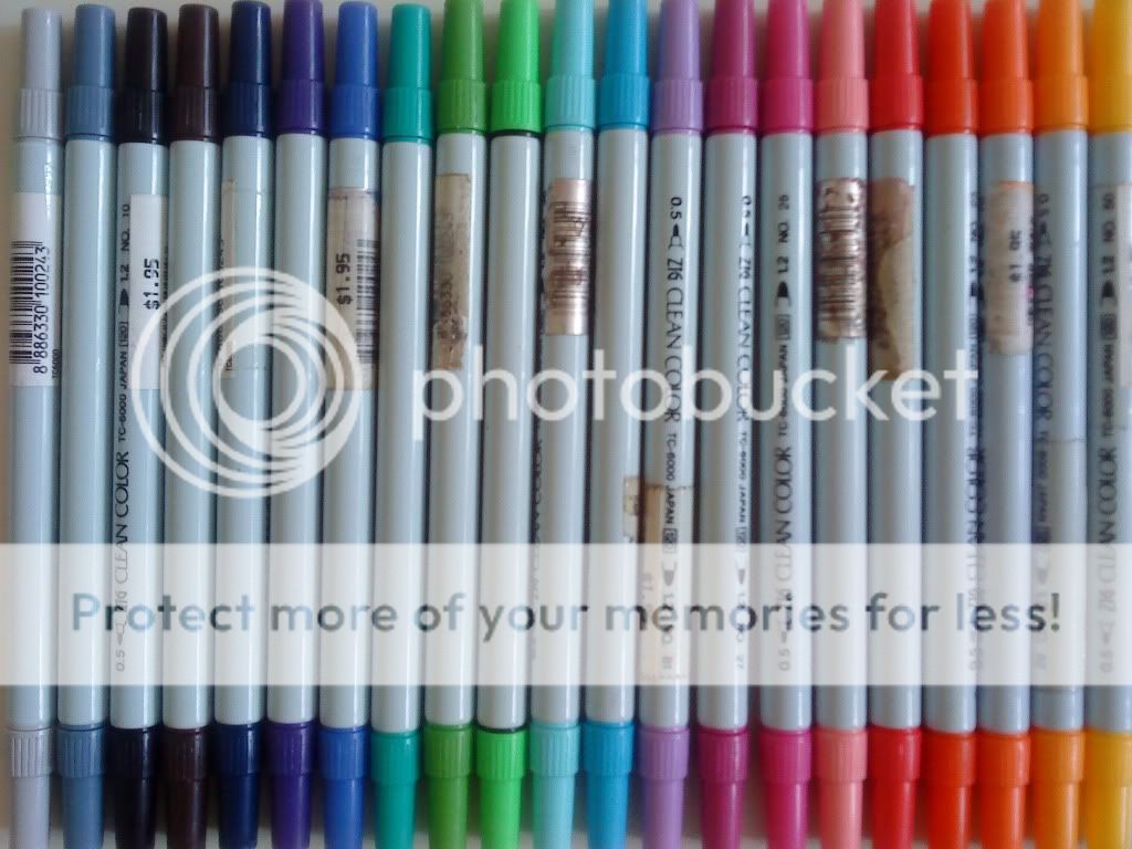 colourful markers