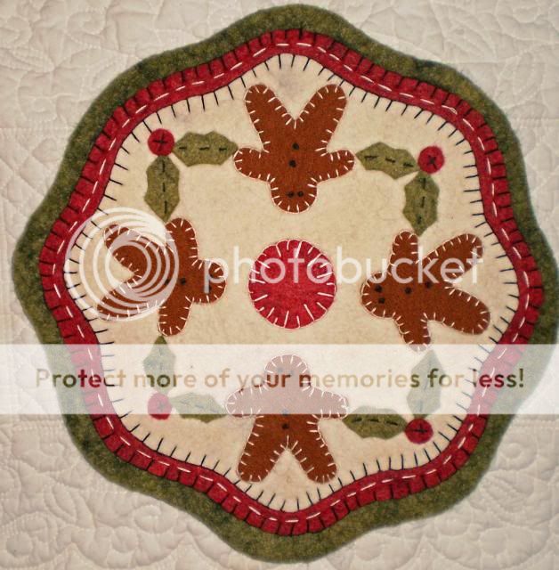 Four CHRISTMAS CANDLE MAT PENNY RUG PATTERNS to choose from for Wool Felt